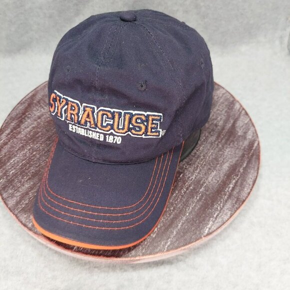 Syracuse University Blue Orange Adjustable Hat NCAA 1870 Logo Cap College - Picture 8 of 13